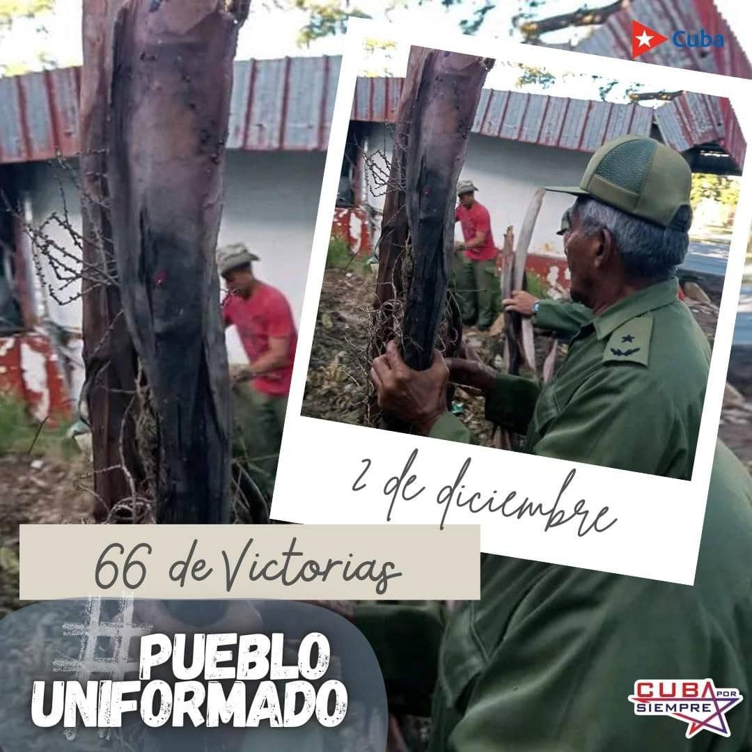 "Si salgo, llego;
si llego, entro;
si entro, triunfo"
#2DeDiciembre el desembarco del yate Granma cumplía la utopía que soñó Martí, y los ideales de soberanía de nuestro pueblo.
Felicidades a todos los combatientes de las #FARCuba  
#66DeVictorias #PuebloUniformado