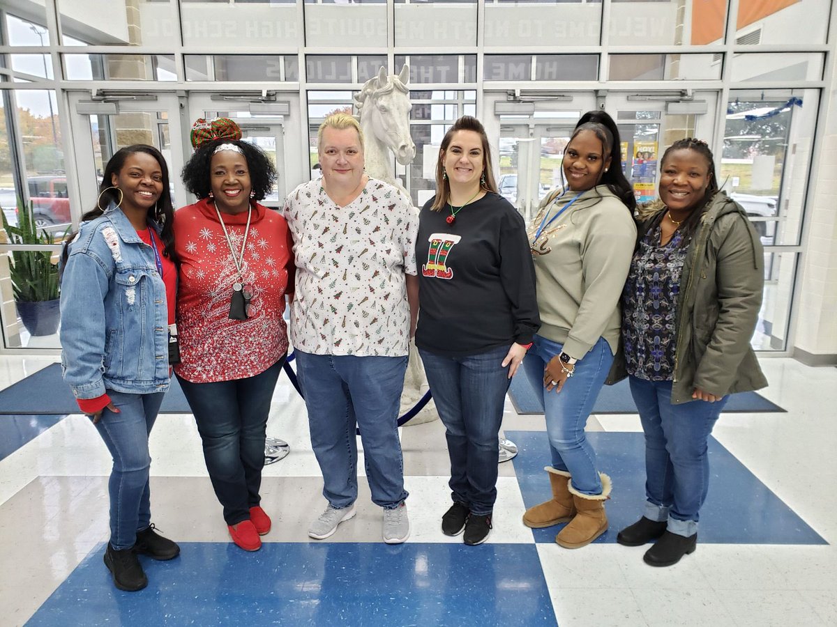 NorthMesquiteHS's tweet photo. Day 2: Deck the Halls in Holiday Attire! #12DaysofNorth #NorthsidePride https://t.co/KhFwSb1xvy