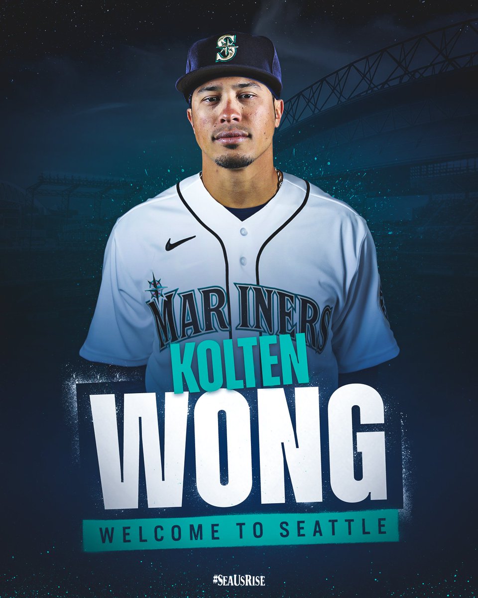Seattle Mariners (@mariners) on Twitter photo Aloha, <a href="/KoltenWong/">Kolten Wong</a> 👋
We have acquired the two-time Gold Glove winner from the <a href="/Brewers/">Milwaukee Brewers</a> in exchange for Abraham Toro and Jesse Winker. #SeaUsRise
🔗 atmlb.com/3B0lQvJ Aloha, <a href="/KoltenWong/">Kolten Wong</a> 👋
We have acquired the two-time Gold Glove winner from the <a href="/Brewers/">Milwaukee Brewers</a> in exchange for Abraham Toro and Jesse Winker. #SeaUsRise
🔗 atmlb.com/3B0lQvJ
