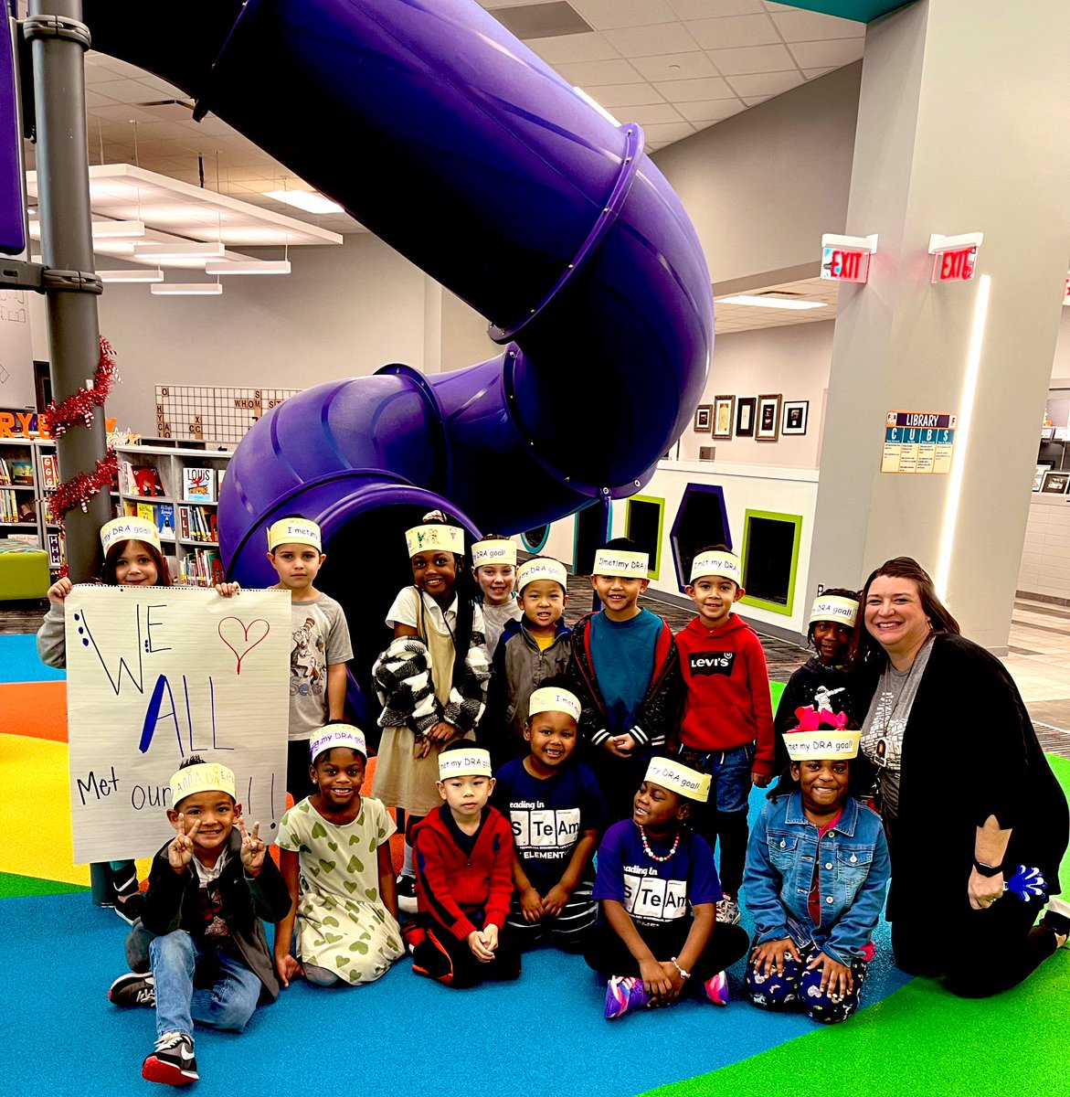 To say I’m proud, doesn’t do it justice! I am overwhelmed with emotions! ALL of my students met the DRA goal for our class and earned a trip down the celebration slide! These cubs are just amazing!  #likeafox <a href="/FoxKISD/">Fox Elementary</a> <a href="/Kleinisd_ELC/">Klein ISD ELC</a> <a href="/KleinISD/">Klein ISD</a>
