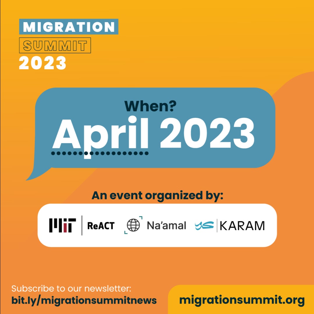 Migration Summit (@msummit2024) on Twitter photo Save the date 📣
The Migration Summit 2023 organized by the <a href="/mit_react/">MIT Emerging Talent (formerly MIT ReACT)</a> <a href="/_Naamal/">Na'amal</a> & Karam Foundation is a month-long global convening designed to build bridges between diverse communities.
🌐 migrationsummit.org
#MigrationSummit23 #Migration #Education #Livelihood #Dignity Save the date 📣
The Migration Summit 2023 organized by the <a href="/mit_react/">MIT Emerging Talent (formerly MIT ReACT)</a> <a href="/_Naamal/">Na'amal</a> & Karam Foundation is a month-long global convening designed to build bridges between diverse communities.
🌐 migrationsummit.org
#MigrationSummit23 #Migration #Education #Livelihood #Dignity