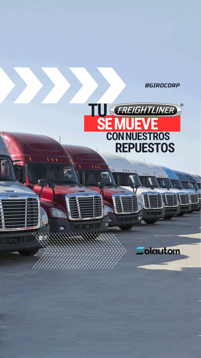 GiroCorp's tweet photo. ¿Tienes un Freightliner? 🚛

Si la respuesta es sí, te contamos que estás en el lugar indicado, donde conseguirás todos los repuestos requeridos para consentir a tu camión como se debe. 😉 https://t.co/XlezIMaJhi