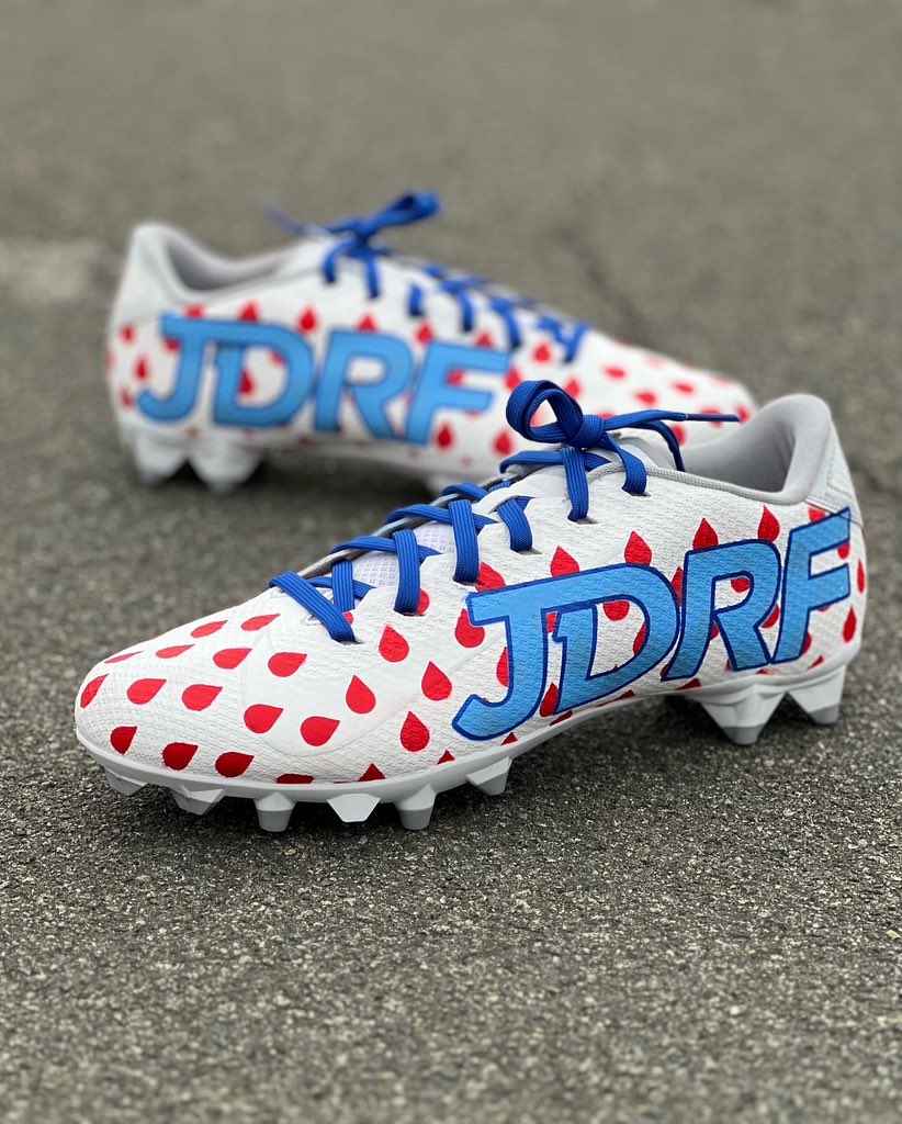 blakeferguson48's tweet photo. This one is for the kids who don’t know where to turn after a diagnosis that will change your life forever. 

I’m incredibly honored to represent @jdrfhq for My Cause My Cleats week across the @nfl! Visit the link in my bio to learn more and to donate! Thanks in advance! https://t.co/ei2vhJIbtW