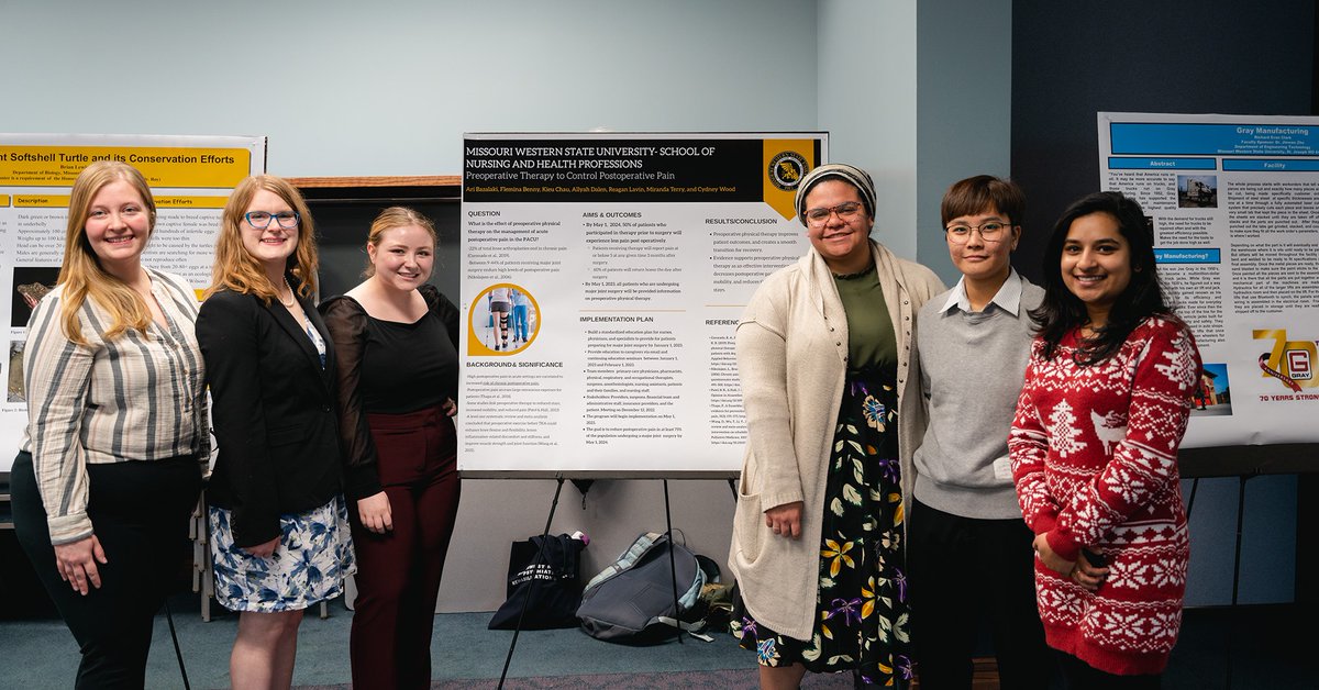 This is #AppliedLearning

Our #Griffons proudly displayed their research projects today at the Fall 2022 Multidisciplinary Research Day!

Read more about it at missouriwestern.edu/news/2022/11/3…