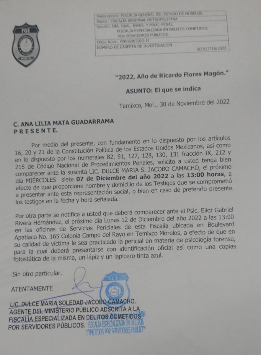 Impunidad total de la <a href="/Fiscalia_Mor/">FISCALIA MORELOS</a>. Cinco meses después me citan para una pericial y encima me intentan notificar por WhatsApp. <a href="/urielgandara/">Uriel Carmona</a>
¿Cuál es la intención de hacerme gastar más mi tiempo y mis recursos en un caso que ya se resolvió a favor del policía agresor?
