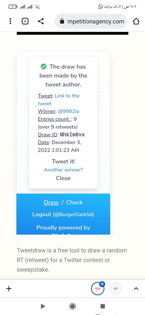 BurgerDarkSd's tweet photo. الفائز معانا بالسحب هو  @9982la  🔥
ألف مبروك عليك ولأصحابك ❤️
اتواصل معانا عبر ال DM 

خليكم لسا مفعلين الجرس 🔔 عشان الكل معانا فائز 😉
#DarkBurger https://t.co/4kEKgrtu4q