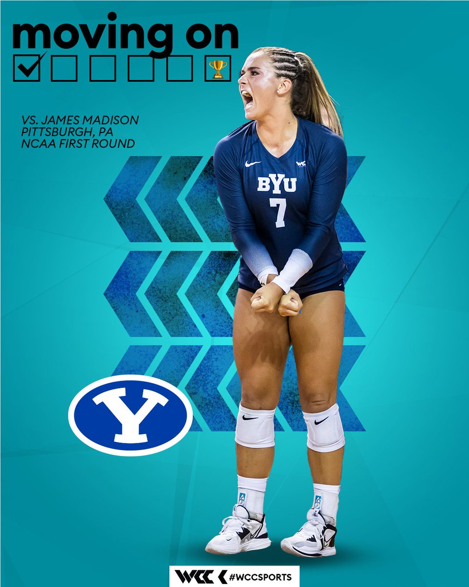 Cougs with the sweep🧹to move on to the second round! 🔥
<a href="/BYUwvolleyball/">BYU Women’s Volleyball</a> | #WCCSports