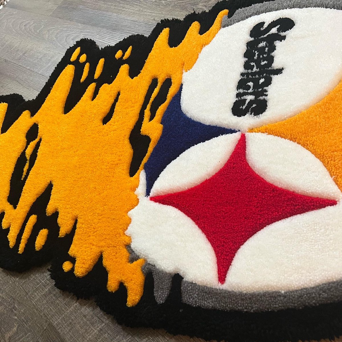 black &amp; yellow 🔷♦️🔶

#tuftinggun #tufting #footprintplus #GramFam #LaTech #ULM #SteelersNation #PittsburghSteelers