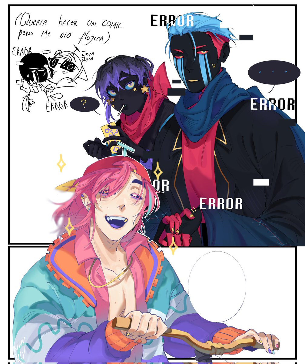 elnikochoro's tweet photo. Q lindo son los errores #freshsans #Fresh #errorsans #sans #swapsans #sans #errorswap #errorberry #fresherror #underverse #undertale #sans https://t.co/OyPemnaI9Q