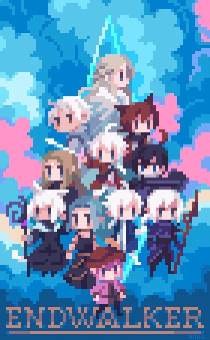 happy endwalker anniversary!! #pixelart #ffxiv 