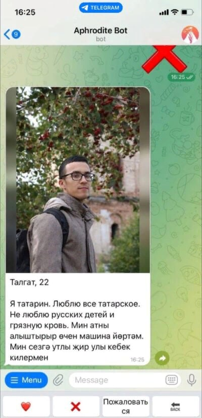 Студент исторического факультета МГУ Талгат Хуснутдинов написал в своей анкете в университетском чате, что не любит русских детей и грязную кровь.