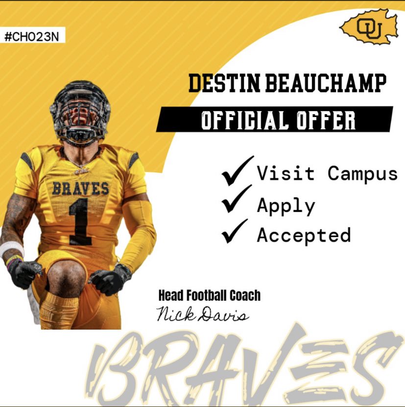 d33stin's tweet photo. Blessed to receive my 6th offer from Ottawa University! #AGTG #GoBraves @CoachNickDavis @CoachHennes @SimmonsFamily https://t.co/pX0Tyo2iMF