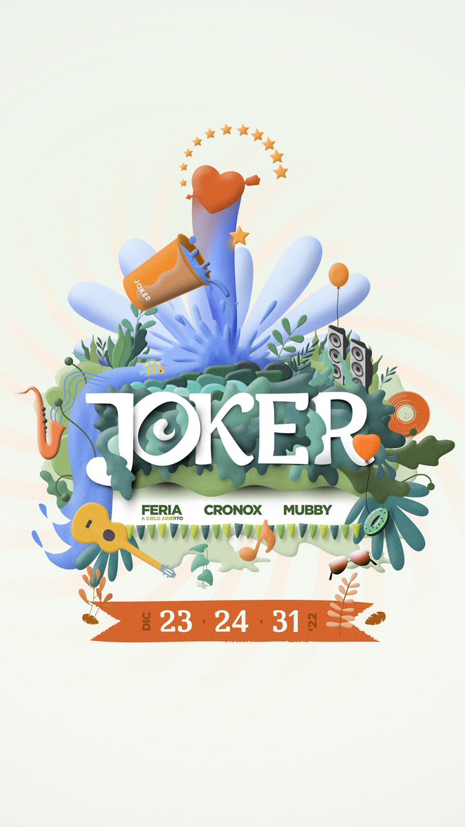 El mes Joker se viene con la Feria a Cielo Abierto el 23.
El 24 para festejar la Navidad te vamos a esperar en Cronox.
Y el 31 un clásico de clásicos, la canilla libre del interior, ¡Mubby!.
Nos vemos pronto en Complejo 
TacuaLeague.

Diciembre, el mes Joker 🤘🏽