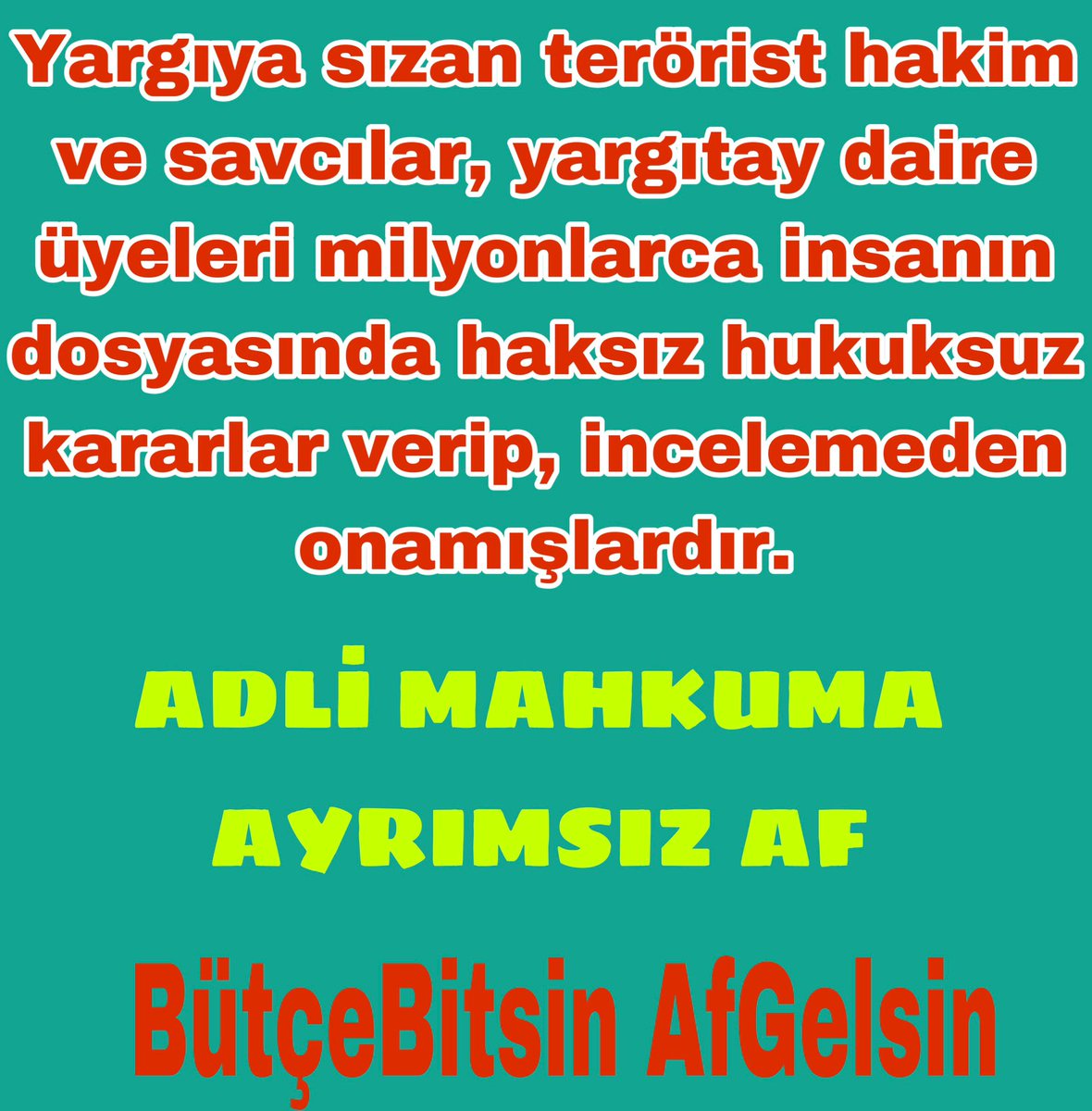 @KucukkayaIsmail MahkumaAf NefesOlun
BütçeBitsin AfGelsin