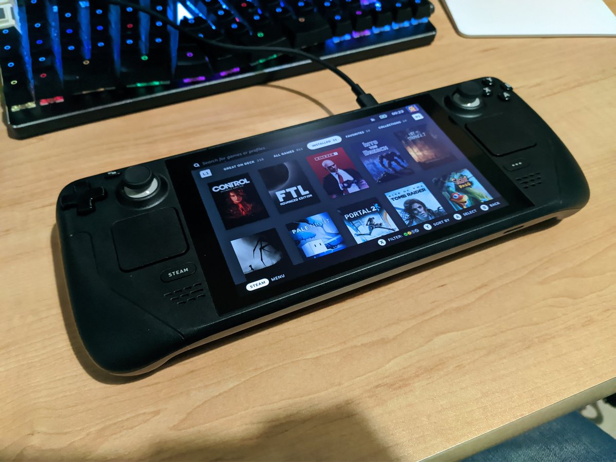 GilDev (@gildev) on Twitter photo Je viens de recevoir mon Steam Deck (<a href="/OnDeck/">Steam Deck</a>), c'est un pur banger !!
Enfin une plateforme qui va me donner envie de jouer et que je pourrais emporter partout ! 🙂 Je viens de recevoir mon Steam Deck (<a href="/OnDeck/">Steam Deck</a>), c'est un pur banger !!
Enfin une plateforme qui va me donner envie de jouer et que je pourrais emporter partout ! 🙂