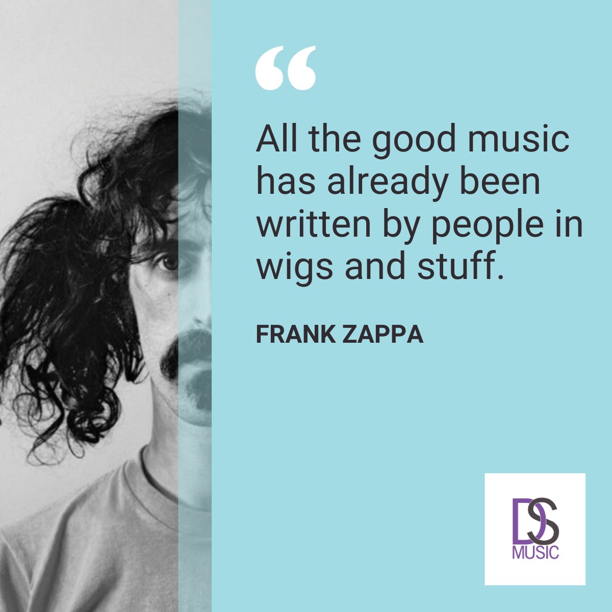 DSMusicianship's tweet photo. Sometimes we can feel like Frank here, as if we are not doing anything new, or leaving our mark, but we definitely are. Share any stories of the impact you have had in your contexts.  👇💜 

#musicquotes #quotesaboutmusic #frankzappa https://t.co/XVaKFBhTbb