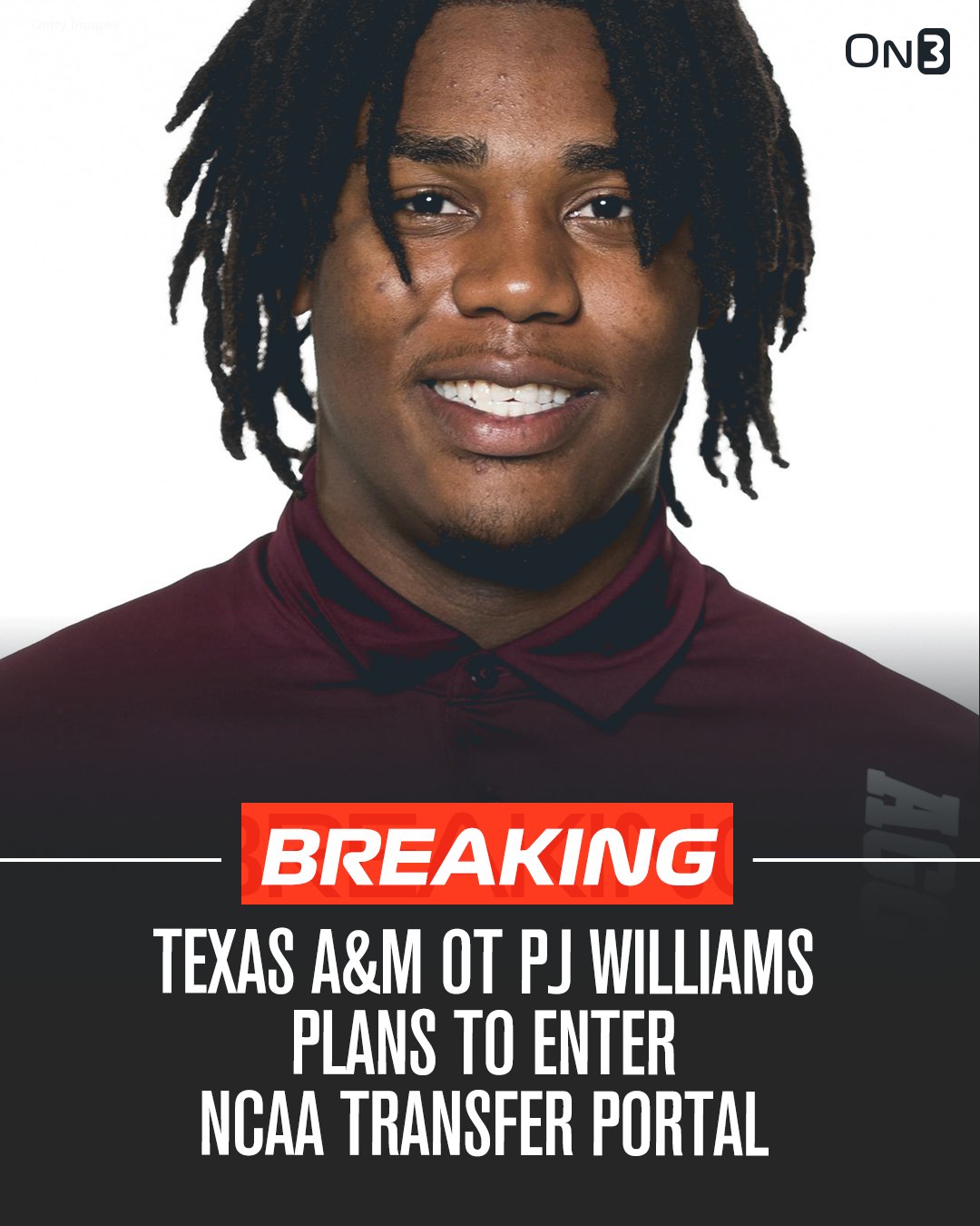 On3 on Twitter "🚨BREAKING🚨 Texas A&M freshman OT PJ Williams plans to