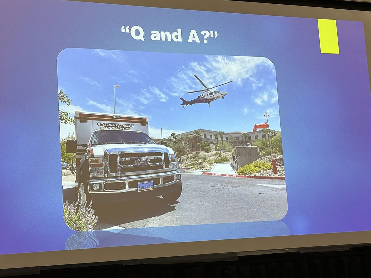 Great EMS presentation by Ted Milano on his Pinecrest Academy program!  Very excited to get his support and expertise in helping us in Capital start our program.  @VisionCTE2022