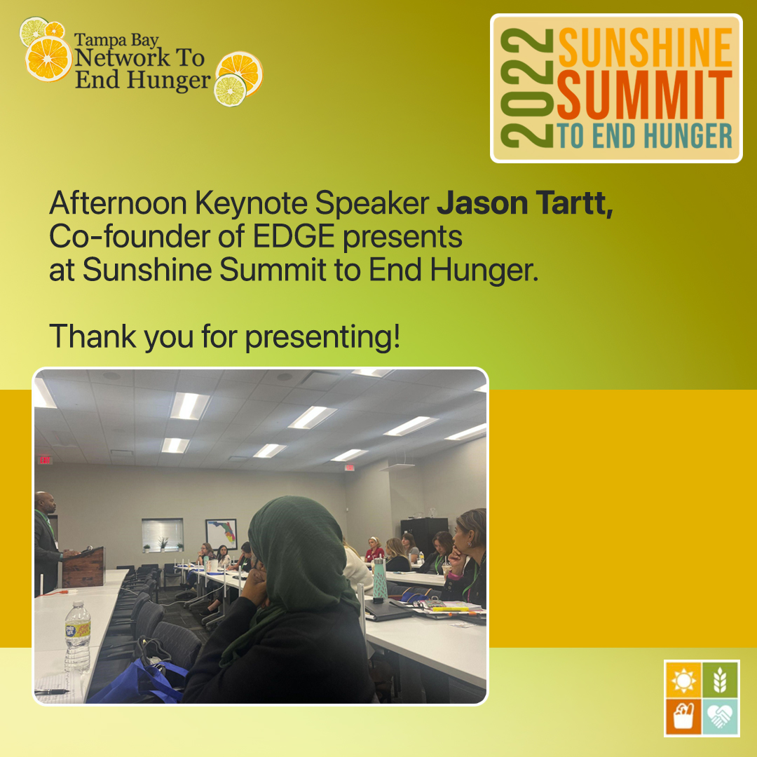 TBNEH's tweet photo. Jason Tartt Sr. has founded organizations in Central Appalachia whose missions include mitigating the fallout of living in food deserts.🍴

https://t.co/otOGp58Az7

#tbneh #members #membermeeting #endhunger #networktoendhunger #tampabay https://t.co/yU9cl70sTj