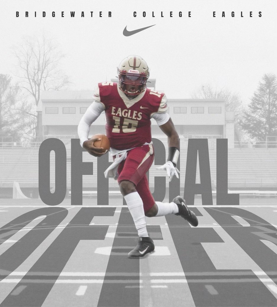 ejonnamove's tweet photo. Blessed to get my 3rd offer from bridgewater college‼️@BH2OFootball @CoachJwill_ @gblandjr https://t.co/Zc0zdVHcGK