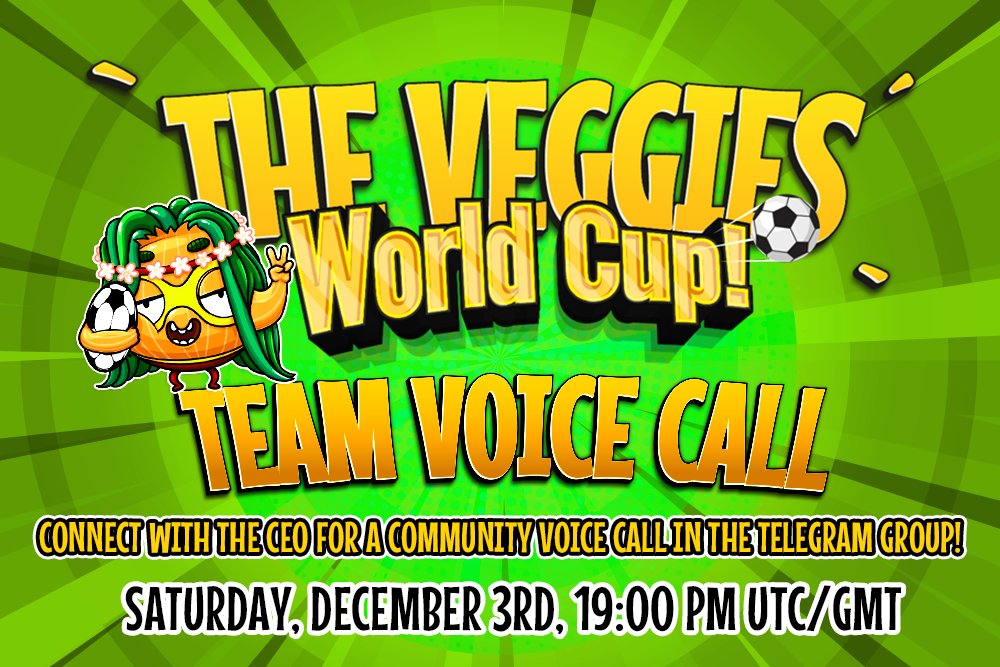 pomcupveggies's tweet photo. Hey Veggies Team! Set up your alarm for tomorrow Saturday, December 3rd at 19:00 UTC for a community call with the CEO in the official telegram group! 💥🔥⚡️

https://t.co/F48f3ZGZpl

https://t.co/f5qpXCiXgA
#POMSWAP #POMChain #ProofOfMemes https://t.co/cgKtk2QztS