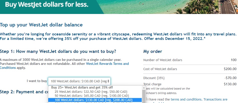 mike_brown_yyc's tweet image. Wondering if someone can help explain the math behind @WestJet Dollars...
Seems like $100 WJD would save me $100 CAD on the purchase of a ticket...
However, WJ sells WJD at 2x the value, and currently has a &apos;promotion&apos; for 35% off. So right now I could spend $130 to save $100??