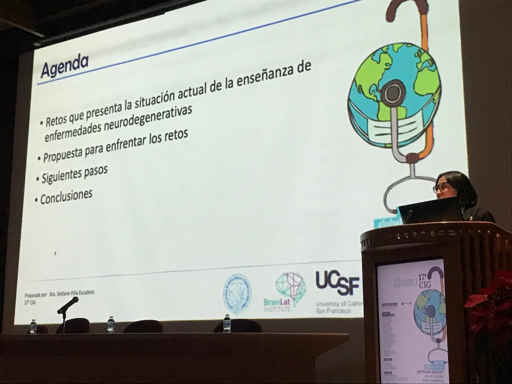 Retos que enfrenta la educación en neurodegeneración en América Latina por Stefanie Piña <a href="/halsty/">Stefanie Piña</a> en el #17CIG #CIG Congreso Internacional de Geriatría en <a href="/incmnszmx/">INCMNSZ</a> @GeriatriaINNSZ #GBHI #AtlanticFellows