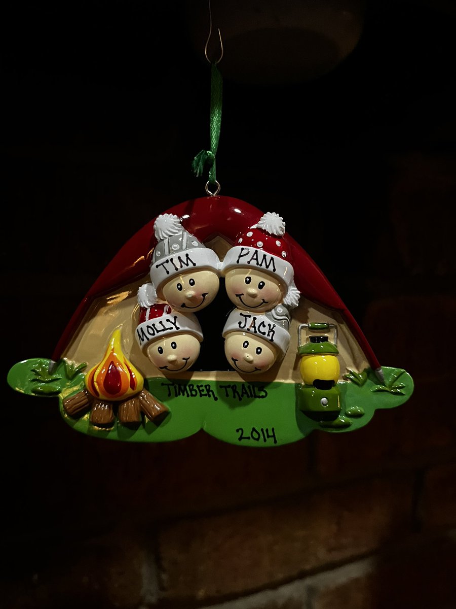 Ornament of the Day. Family Camping outing at Timber Trails. 2014. #campinglife #ornamentoftheday