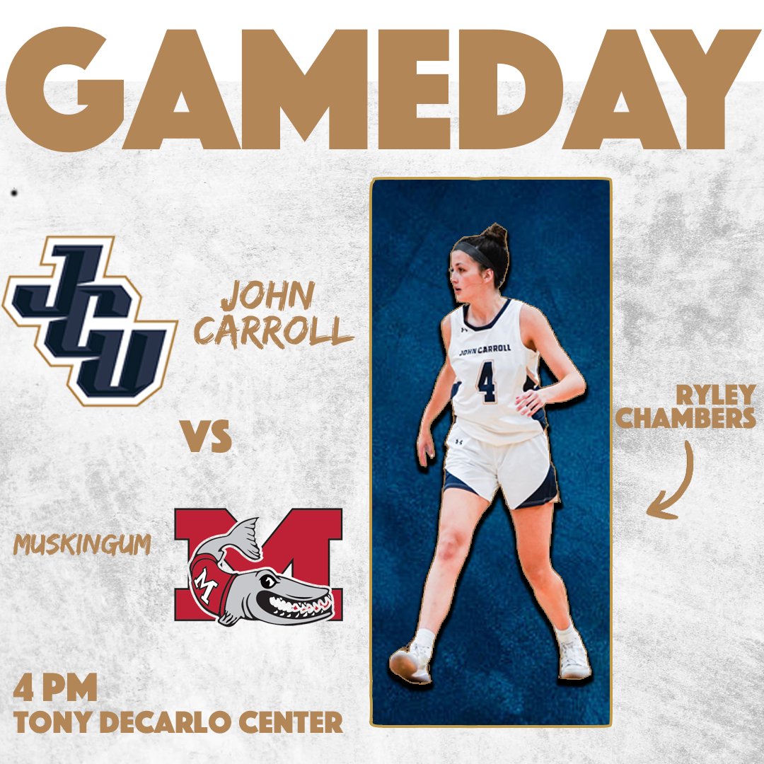 HOME GAMEDAY!

<a href="/JCU_WBB/">John Carroll Women's Basketball</a> hosts Muskingum for the OAC Opener today at 4 pm following the JCU Men's Hoops game 🏀

📊 jcusports.com/sidearmstats/w…
📺 JCUSports.com/live
#GoStreaks ⚡️