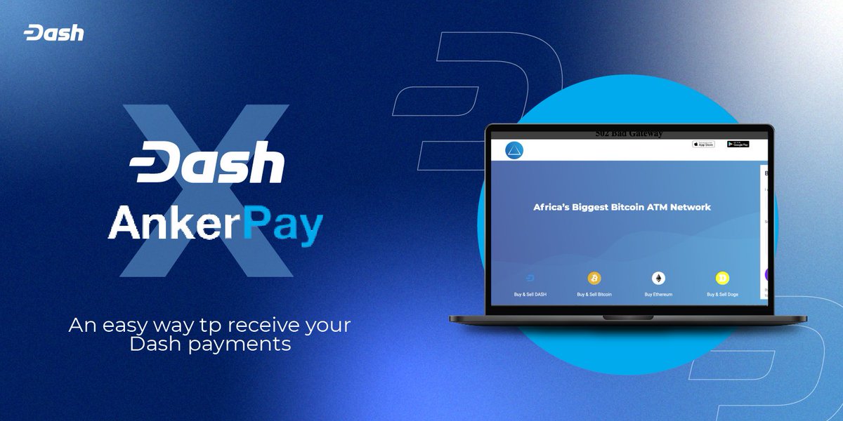 Dashpay's tweet photo. Are you looking for an easy crypto payment processor? Let me introduce our partner @AnkerPay

-Easy to use! Designed to be familiar
-No Volatility! The point of sale can be deployed alongside the ATM in shopping malls and stores

It's more than a payment method, it's a friend🤝🤩 https://t.co/82IBv8cGuv