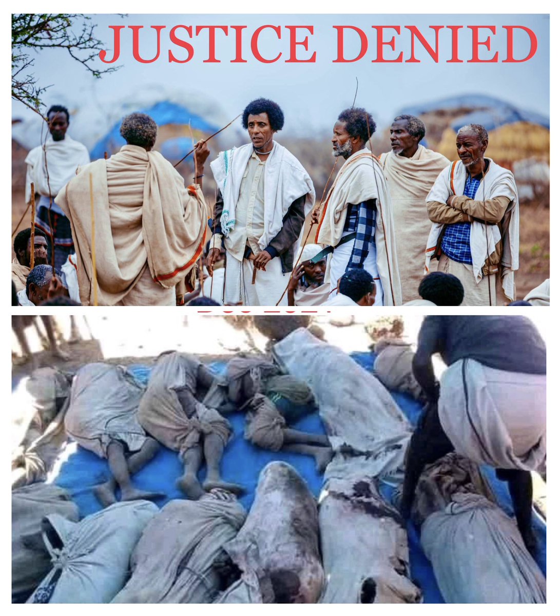 theoromiadailyp's tweet photo. #KarrayyuuMassacre 
A year after #Ethiopia gov’t mass executed Oromo Abba Gada elders, there is no justice or accountability despite the government’s own admission. #Ethiopia is a hopeless &amp; evil country. https://t.co/6QTJfdIhQ4