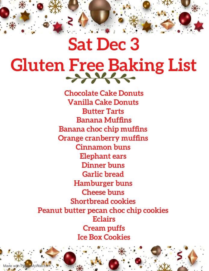 joesglutenfree's tweet photo. Nice line up for tomorrow…some GF Christmas baking coming out. At Joe’s European Deli &amp; Catering: 775 Ross Ave. E. Regina, SK #reginaglutenfree #yqr #regina https://t.co/Brq5ce4cpB