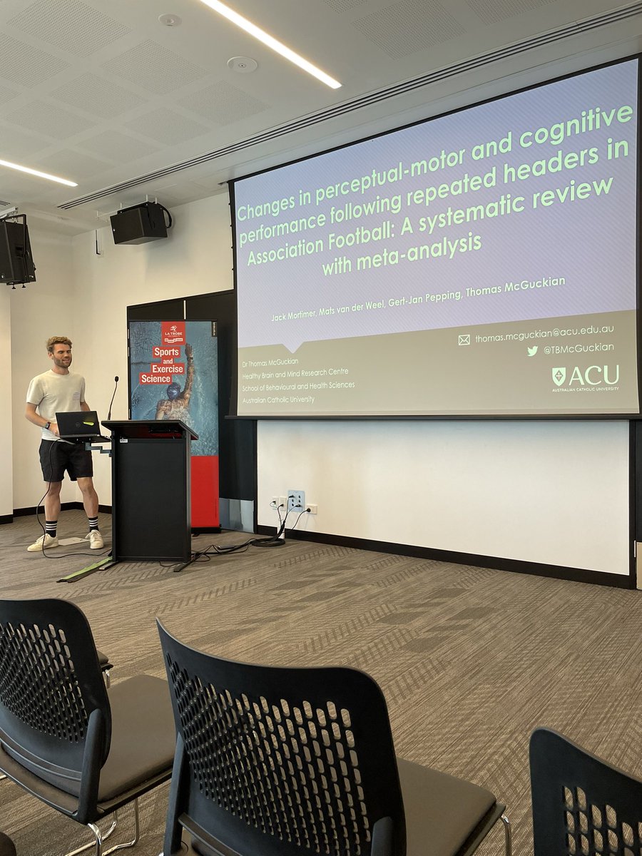 ASAN_Online's tweet photo. Kicking off our first 10-min presentation session is @TBMcGuckian on changes in perceptual-motor and cognitive performance following headers in football #ASAN2022 https://t.co/aeMMEjbI4V