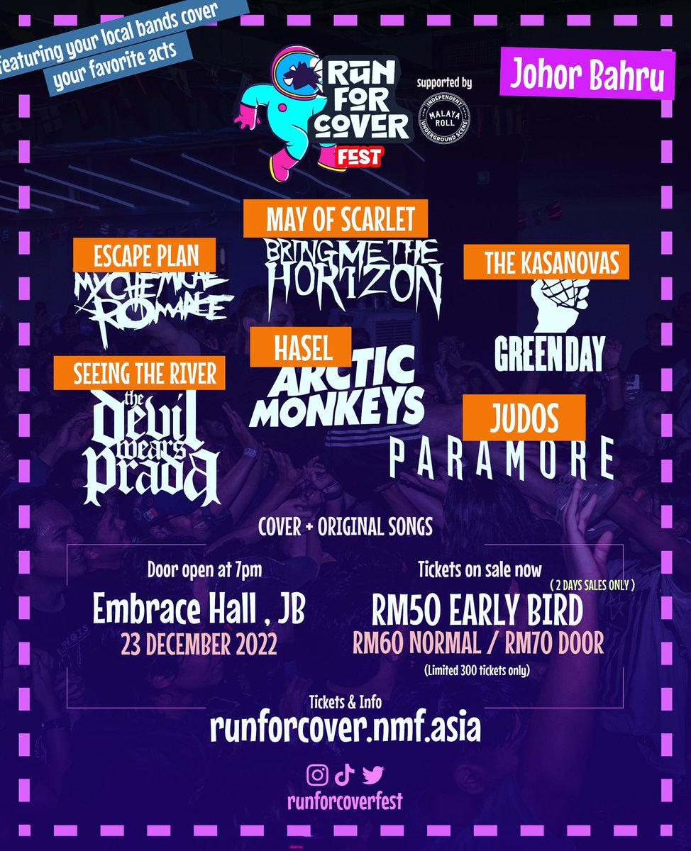 Perhaps this will be our last time this 23rd December with paramore SO YOU NEED TO BE THERE psst we have other incredible bands as well.