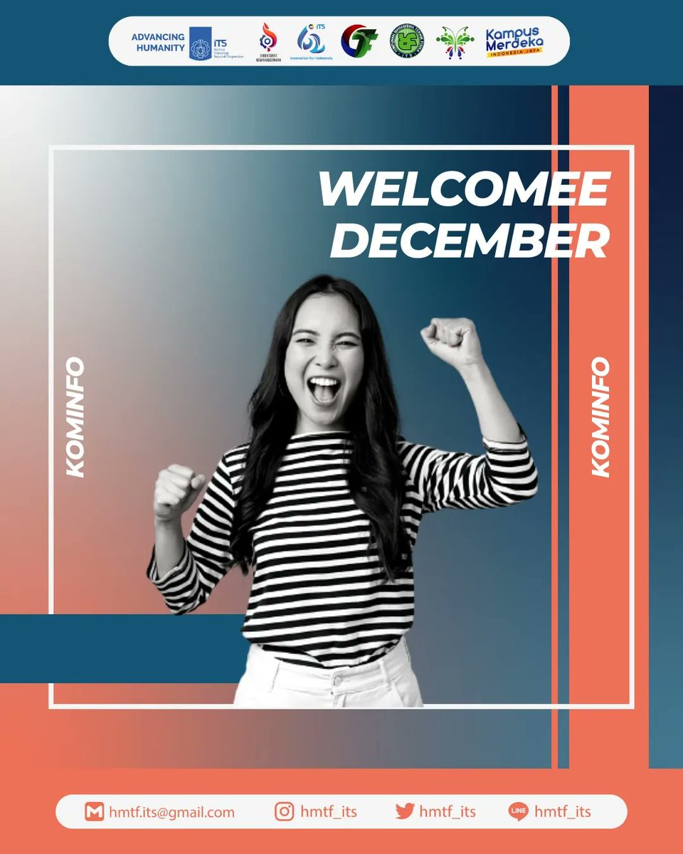[WELCOME DECEMBER]

December marks the end of every year. Let all your blessings that are hidden anywhere descend on you this December. Happy New month.

#WelcomeDecember
#KOMINFOHARMONIMANFAAT
#HMTFITS2122
#ITSSurabaya
