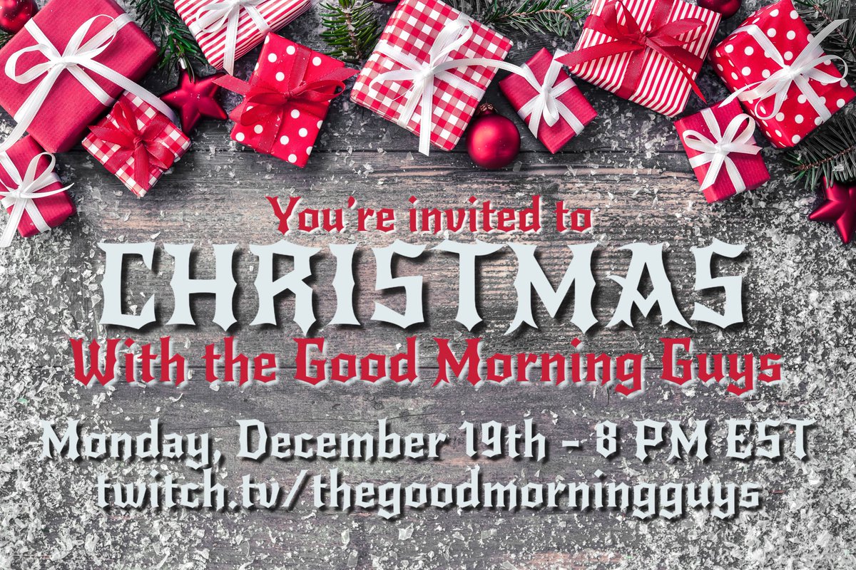 Here ye, here ye, joiners! You are officially invited to partake in our decking of the halls LIVE for our GMG Christmas episode on Twitch! Hope you’ll join us for the merry festivities!