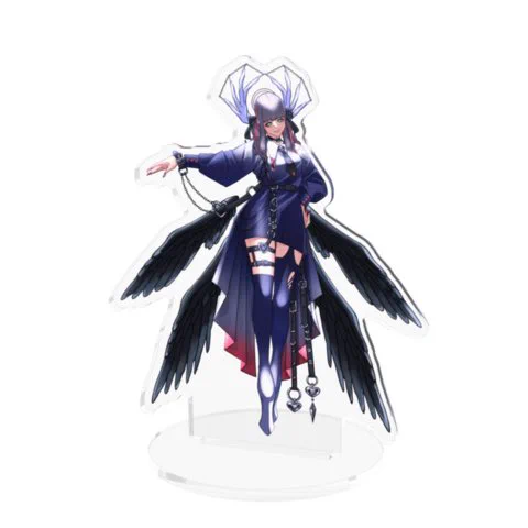 グッズのプレビューで遊んでますアクスタフィギュアかわいいでもクラゲちゃんの手のところ折れそうドキドキ… 
