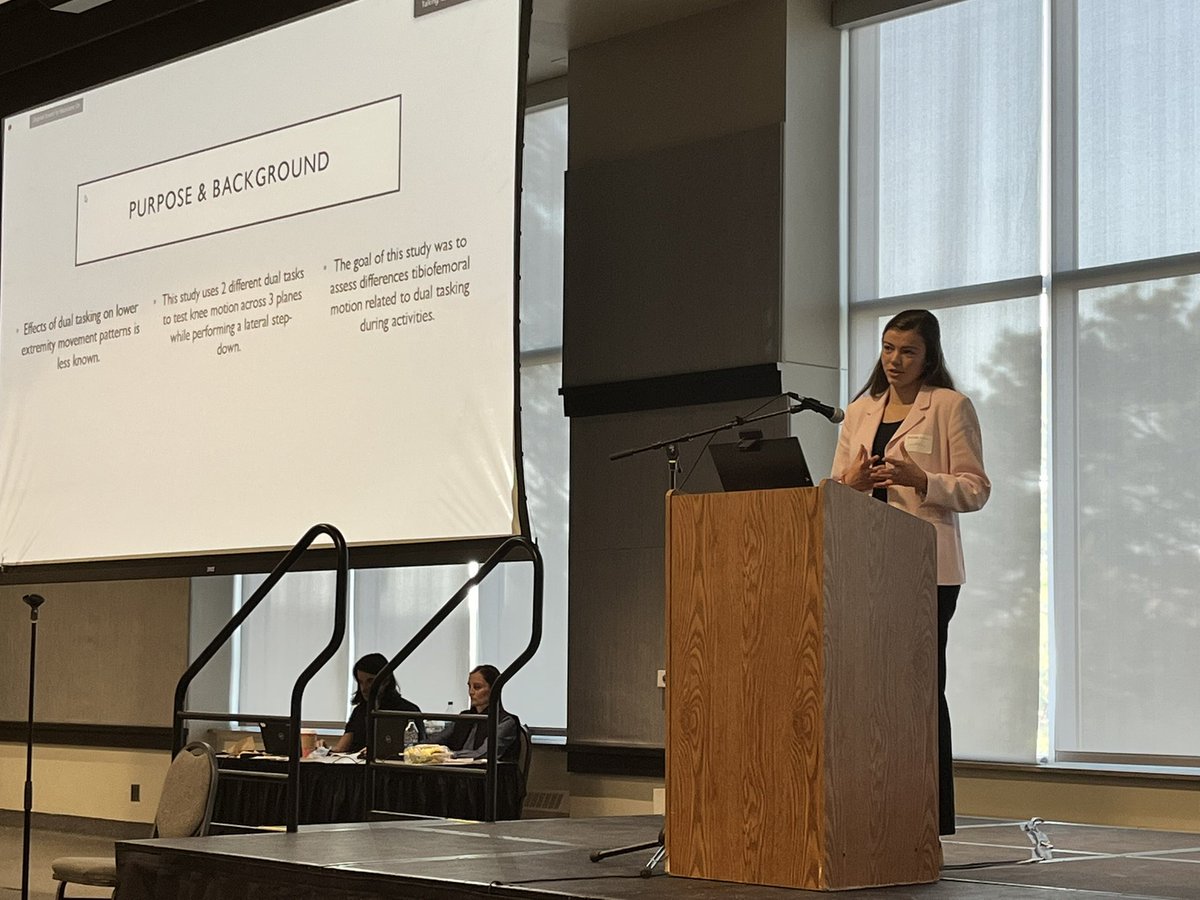 JTBiomech's tweet photo. So much fun hearing about all kinds of new research at the Kansas City Musculoskeletal Disease Consortium! I got to present new work from the Mizzou Motion Analysis Center, along with @samy_antha_. Thanks to @TGuessMU,@JamieHallPedsPT, and @BBlissDPT for your help with this work! https://t.co/qxFoYBurJ5