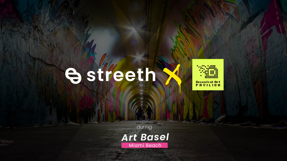 onstreeth's tweet image. STREETH is proud to present its Origin NFT Edition collection showcasing 4 stunning pieces of #streetart &amp;amp; 5 @streethers NFTs in Decentral Art Pavillion’s @dartpavilion’s Metaverse during @ArtBasel

#streetart #NFTCommunity #ArtBaselMiamiBeach