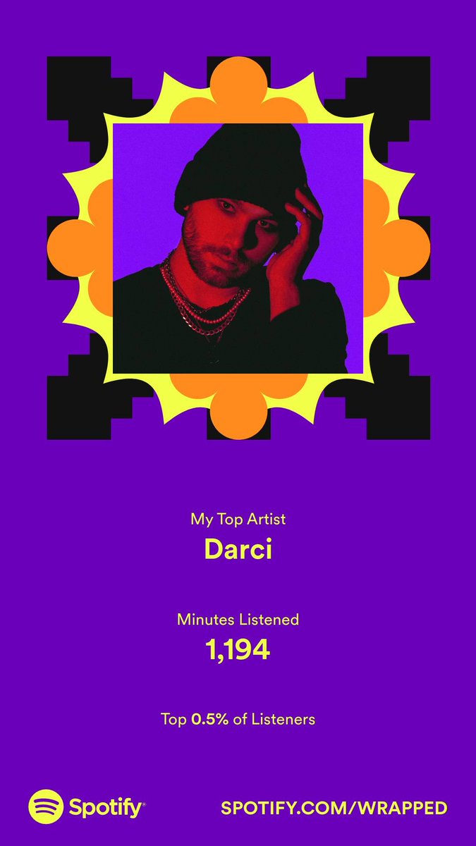 dam_boyyy's tweet photo. Thank you @DarksideDarci for releasing banger after banger so that you could be my top artist that's so cool https://t.co/XRGCNgKxWw
