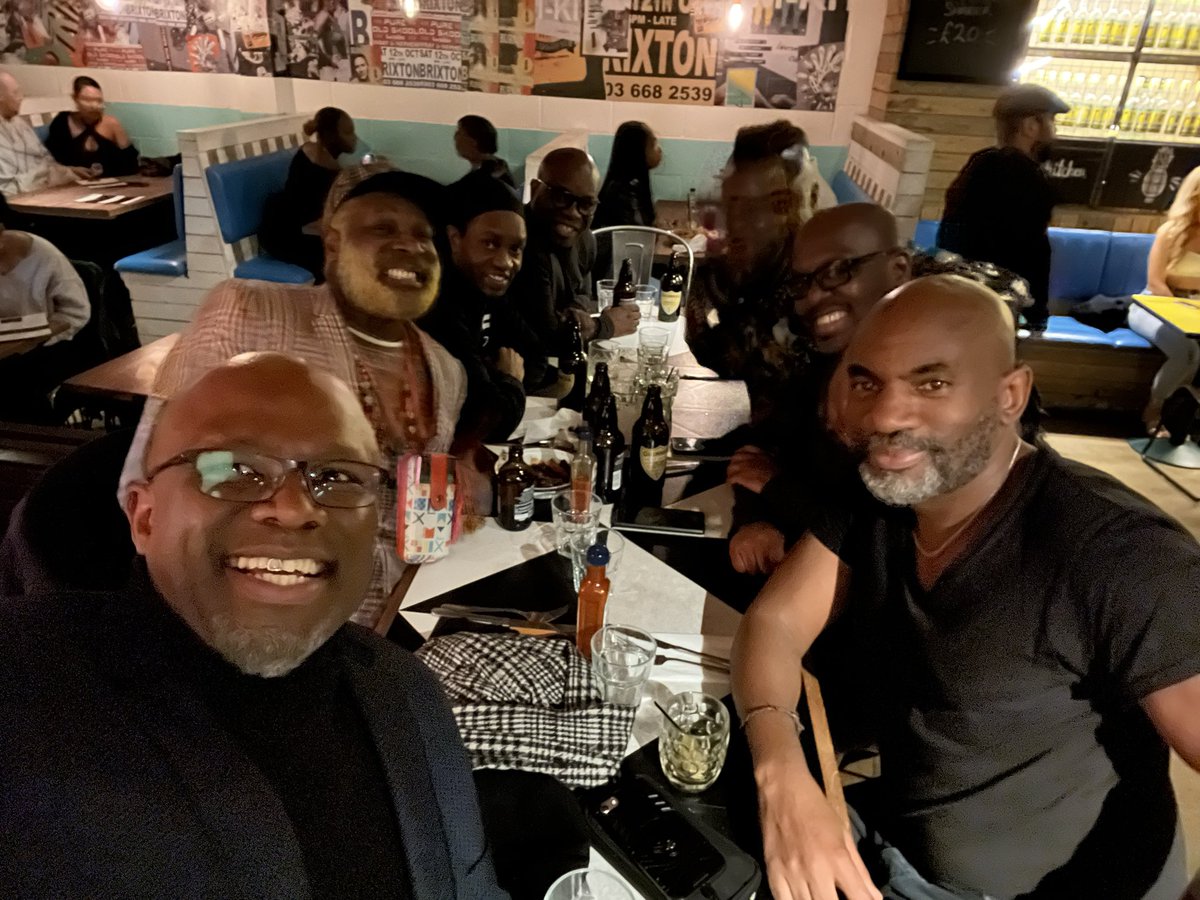 AbisogunOBE's tweet photo. And from one family to another - spending quality time with my #HackneysFinest family over in the Brixton #RumShack ☺️ https://t.co/QA1FNooMJt