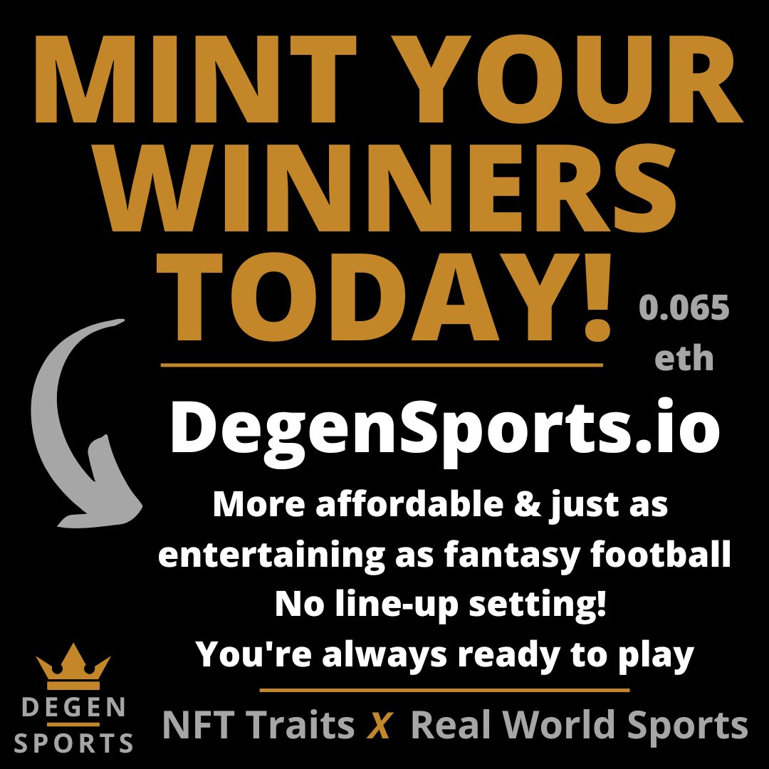 Degensportsio's tweet photo. 👑 WEEK 13 TRAIT PAIRINGS 👑

Every week, a #HODLer wins a free PFP Pro -- This week it's this beautiful 'Great One II' swinging a Green Saber 🍀 
+ EOY Tournament Entry

#NFL 𝙓 #NFTs 🟰 #Web3 #FantasyFootball https://t.co/DrGVtInVWA