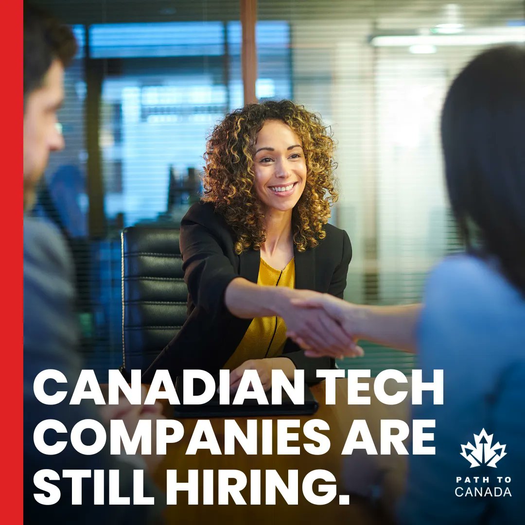 pathtocanada's tweet photo. We get it! Tech layoff news is everywhere you look on social media. However, we want you to know that tech companies are still hiring. Specifically, tech companies in Canada! Path to Canada can help.

If you are looking for a senior tech role visit https://t.co/PhkLp5bsJD https://t.co/ifxpXECnit