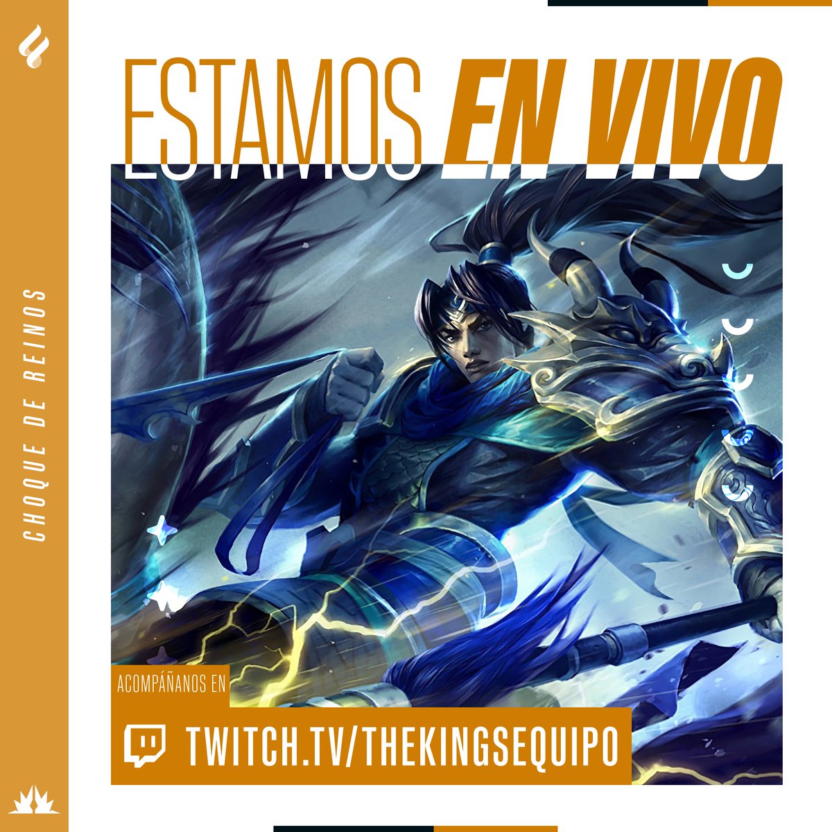 Ya estamos en vivo 🤩

Míralo aquí 👀:twitch.tv/thekingsequipo