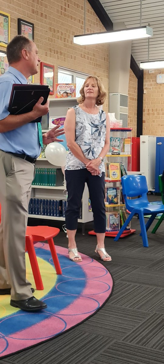 Congratulations on an amazing career Ms Williams! 42 years in education. <a href="/Newboroughsc/">Newborough PS</a> will miss you #WAeduNews #educators