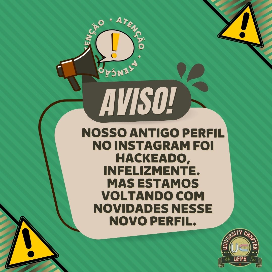 ucufpe's tweet photo. Galera, nosso antigo perfil da UC foi atacada por hackers e tentamos de tudo recuperar mas sem sucesso. Criamos um novo perfil e contamos com a ajuda de vocês para divulgar e fazer esse perfil grande de novo.

E também já voltamos com novidades, fiquem ligados!

#ucufpe #sbpmat https://t.co/RmxbqJXsFW