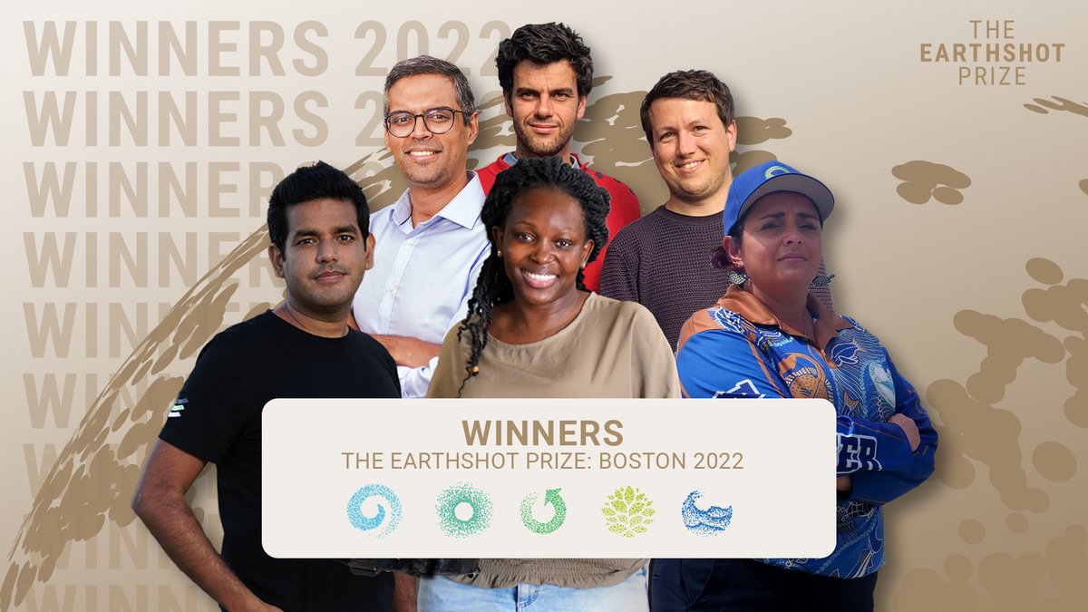 BloombergDotOrg's tweet photo. We're in a race to save Earth from climate change. The winners of this year's @EarthshotPrize are working with urgent optimism to repair our planet — and we're glad to help them accelerate &amp; spread their ambitious ideas to tackle environmental challenges: https://t.co/FWTypzLZAH https://t.co/tSfktT8Olk