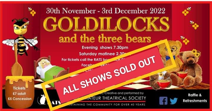 RuytonRATS's tweet photo. A fantastic night for show 3 of Goldilocks!

Another full house, with beavers, cubs and scouts from Monkmoor and Bomere. A great atmosphere and a great audience. Thank you!

One more day. Two more shows. Another 250 (!!!) people through the door...

Once more, from the top... https://t.co/HJjQ7v5Ro1