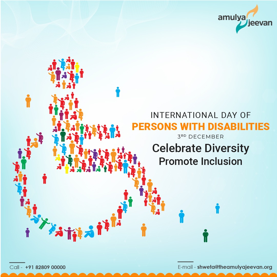 avinashkhemka's tweet photo. There is no greater disability than the inability to accept and respect diversity. This International Day Of Persons With Disability, let's stand to promote inclusion and make this world a better place for all

#TheAmulyaJeevanFoundation #IDPWD #InternationalDayOfDisabledPersons https://t.co/HSJApKTcSb