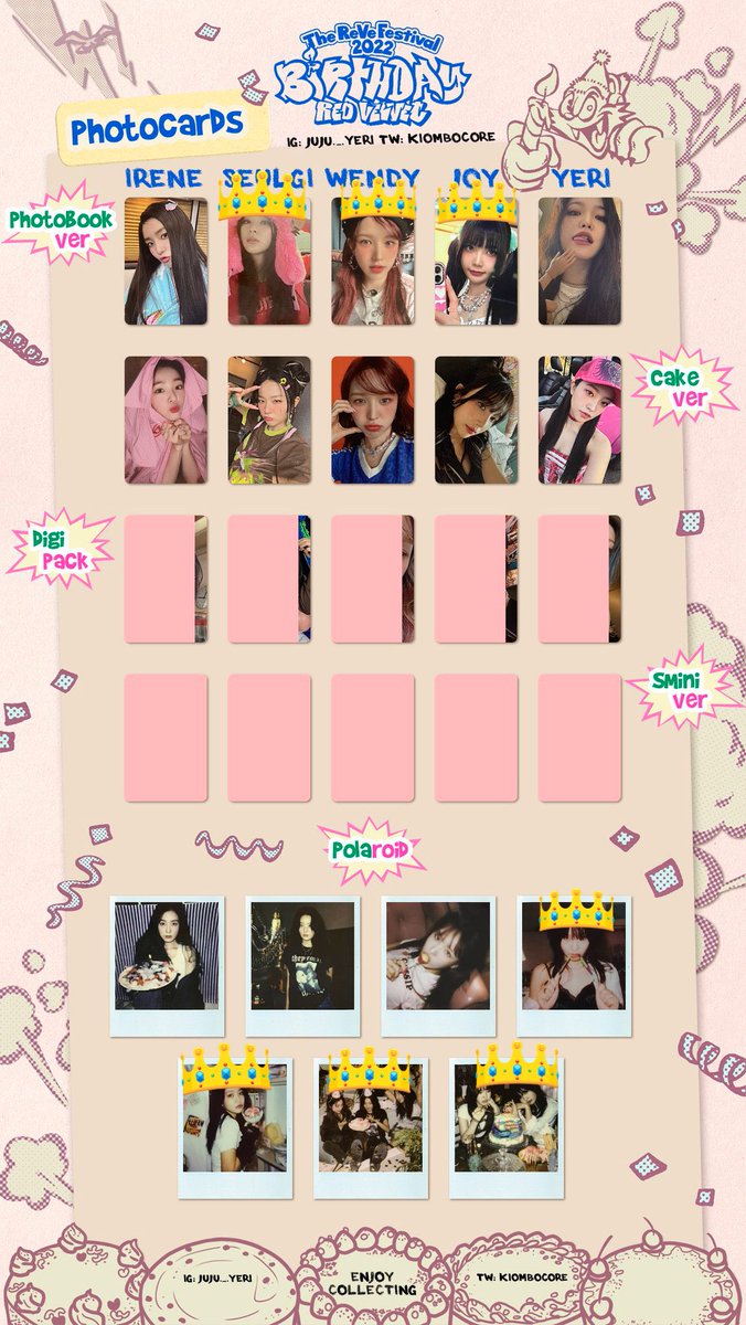 dreameeeeeeeea's tweet photo. red velvet レドベル トレカ birthday 交換

譲:一枚目 イェリ スルギ アイリーン アイリン ペジュ 
求:二枚目 マークのスルギ、ウェンディ、ジョイ、イェリ 、アイリーン 、アイリン 、ペジュ

郵送での交換希望です。
まとめて交換できる方優先します。
交換希望の方はリプお願いします！ https://t.co/qt7YC6NV9f